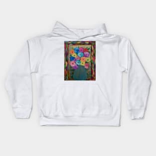 Added some color to your life with this fun painting. With a mix of neon and metallic paint. Kids Hoodie